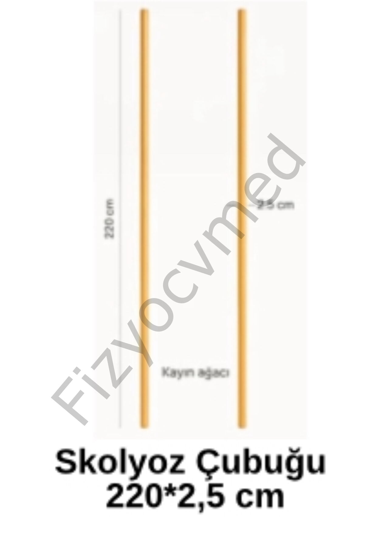 Skolyoz çubuğu çiftli